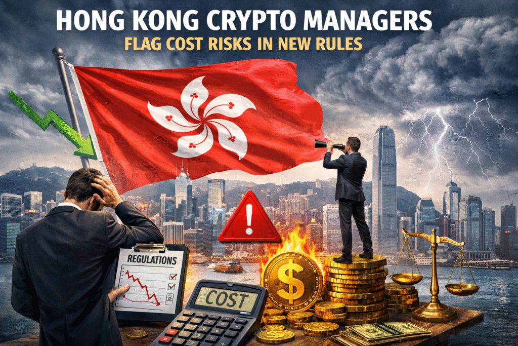 Hong Kong crypto managers warn proposed licensing rules could raise costs, halt activities, and require full licenses even for minimal crypto exposure.
