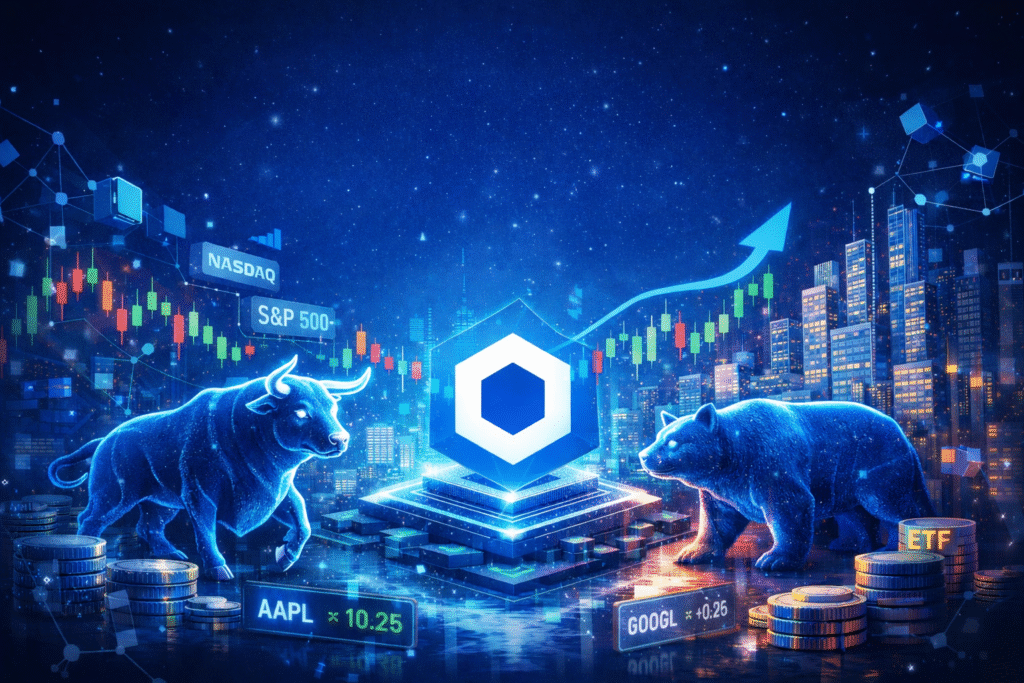 Chainlink launches continuous 24/5 U.S. equity and ETF data feeds, enabling DeFi platforms to access real-time stock markets onchain.