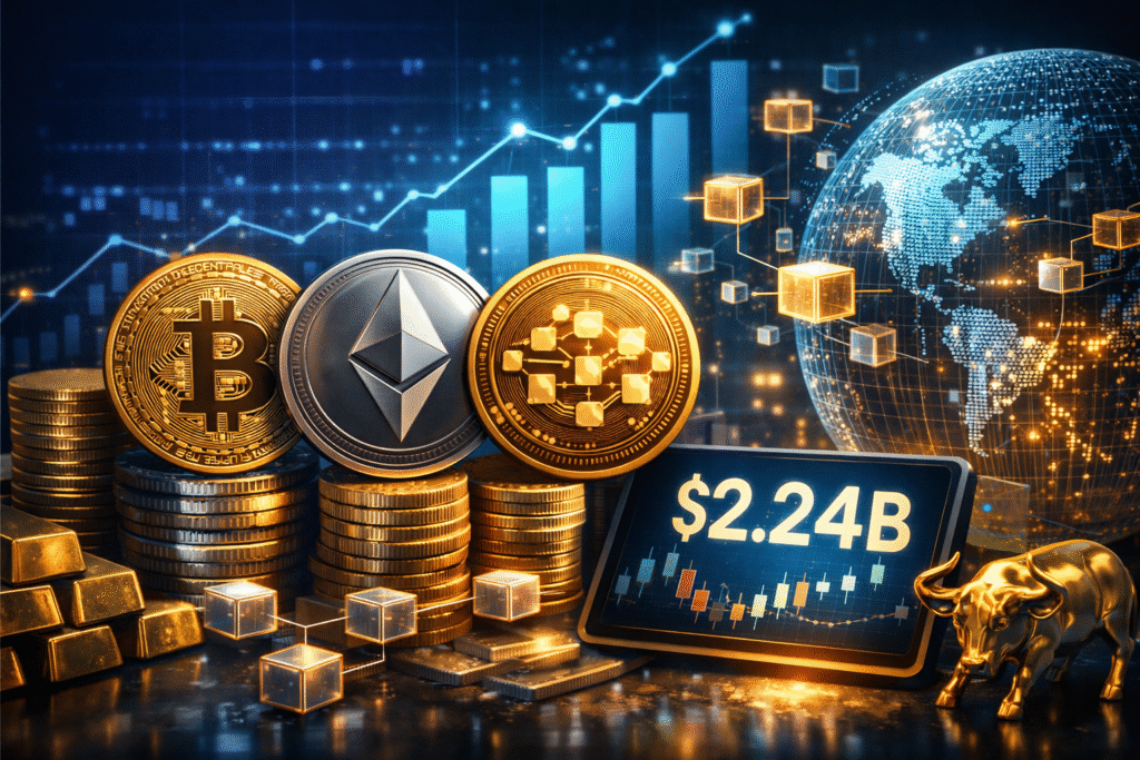 WisdomTree reports $2.24 billion crypto AUM as tokenization momentum strengthens, while total assets reach $144.5 billion amid strong institutional and digital asset demand.