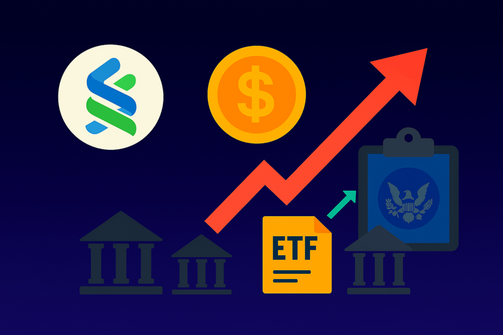 Standard Chartered warns stablecoins threaten global and US bank deposits as regulatory delays accelerate adoption and pressure traditional banking models.