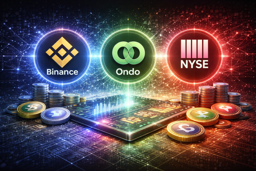 Binance relaunches tokenized U.S. stocks and ETFs via Ondo Finance, listing 10 assets on Binance Alpha for global wallet users.
