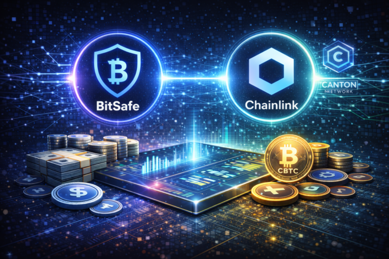BitSafe integrates Chainlink services to support CBTC, a wrapped Bitcoin token on the Canton Network for institutions.