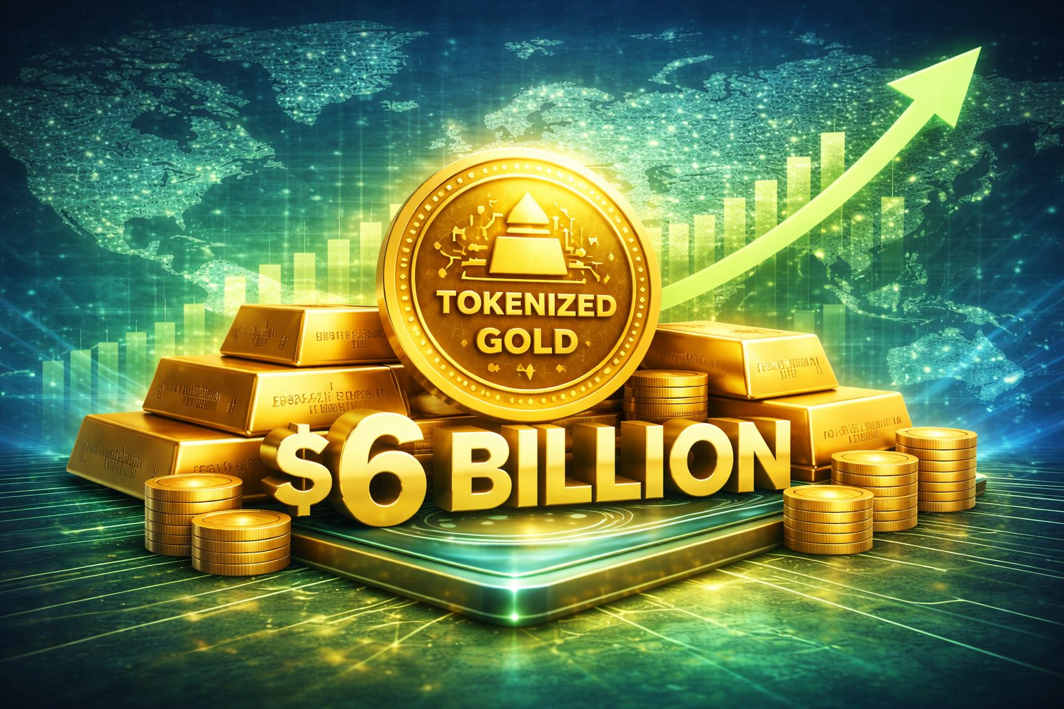 Tokenized Gold Market Surpasses $6 Billion