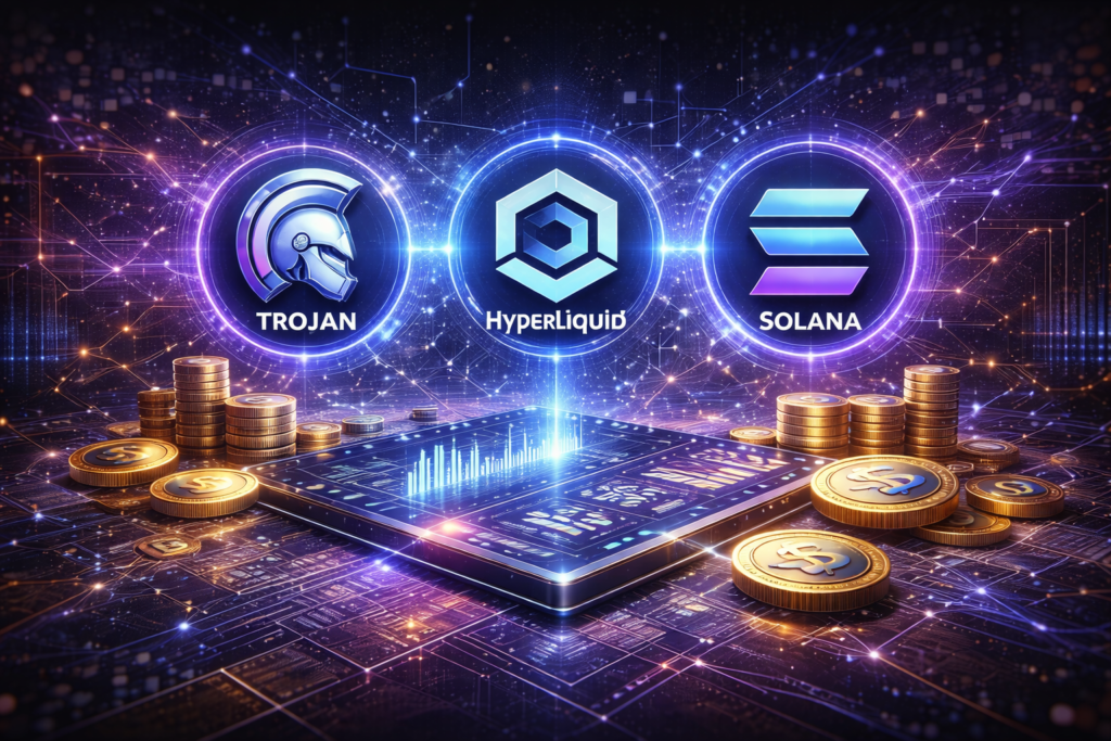 Trojan integrates Hyperliquid perpetual futures on Solana, enabling multi-asset trading, tokenized stocks, commodities, deep liquidity, and up to 50x leverage access.