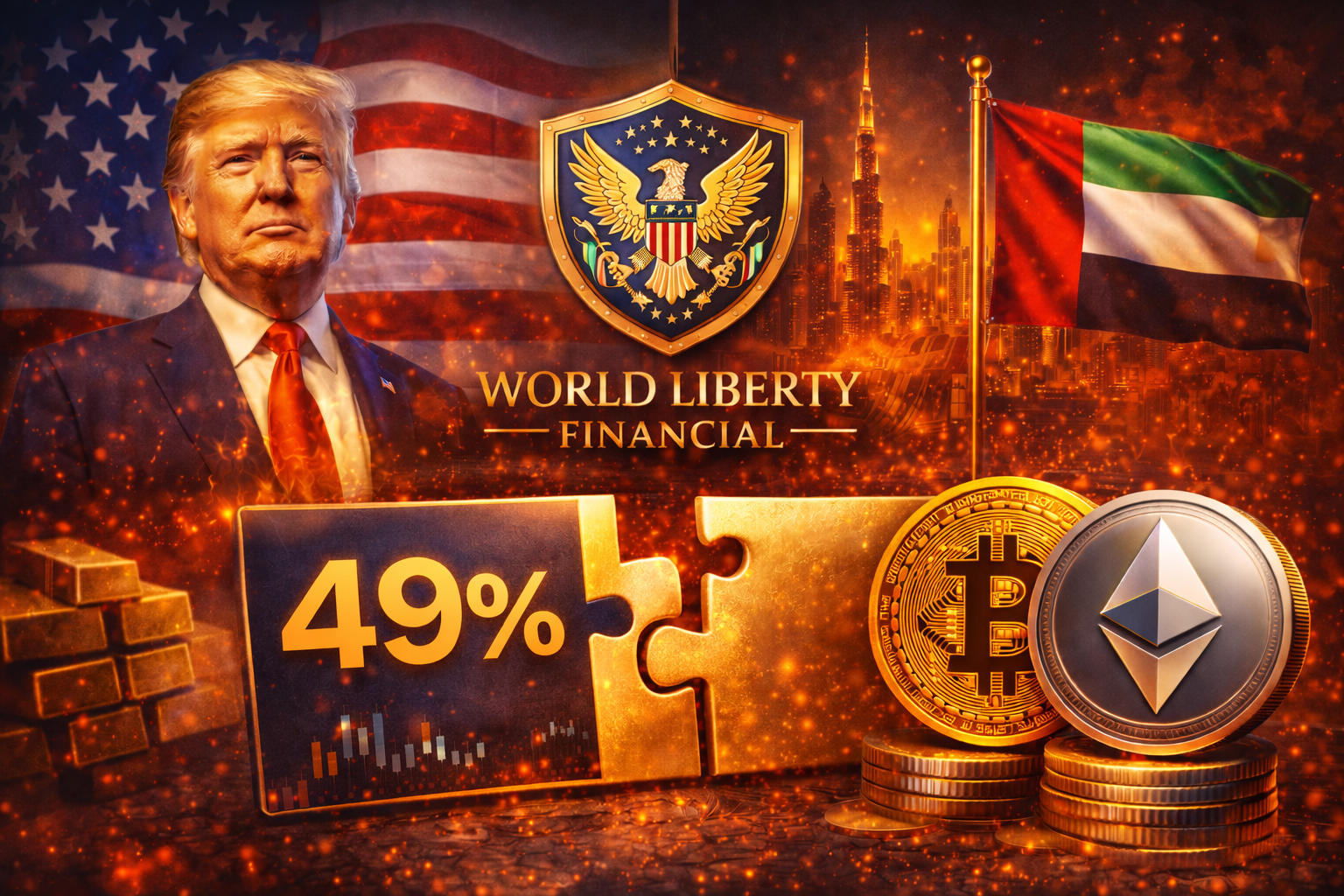 UAE-Backed Crypto Deal Acquires 49% of Trump-Linked World Liberty Financial