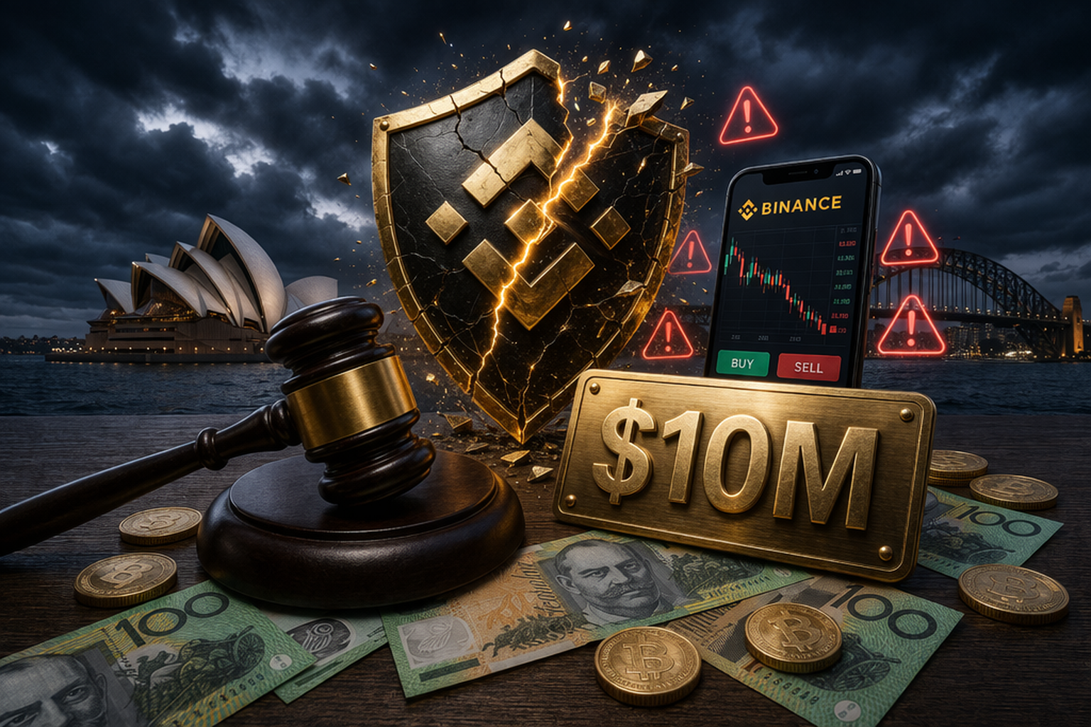 Binance Australia Faces $10M Fine for Exposing Retail Traders to Risk