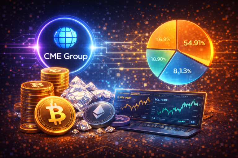 CME Group now covers 75% of the crypto market. Consequently, new crypto futures for Cardano and Chainlink enhance institutional trading options.