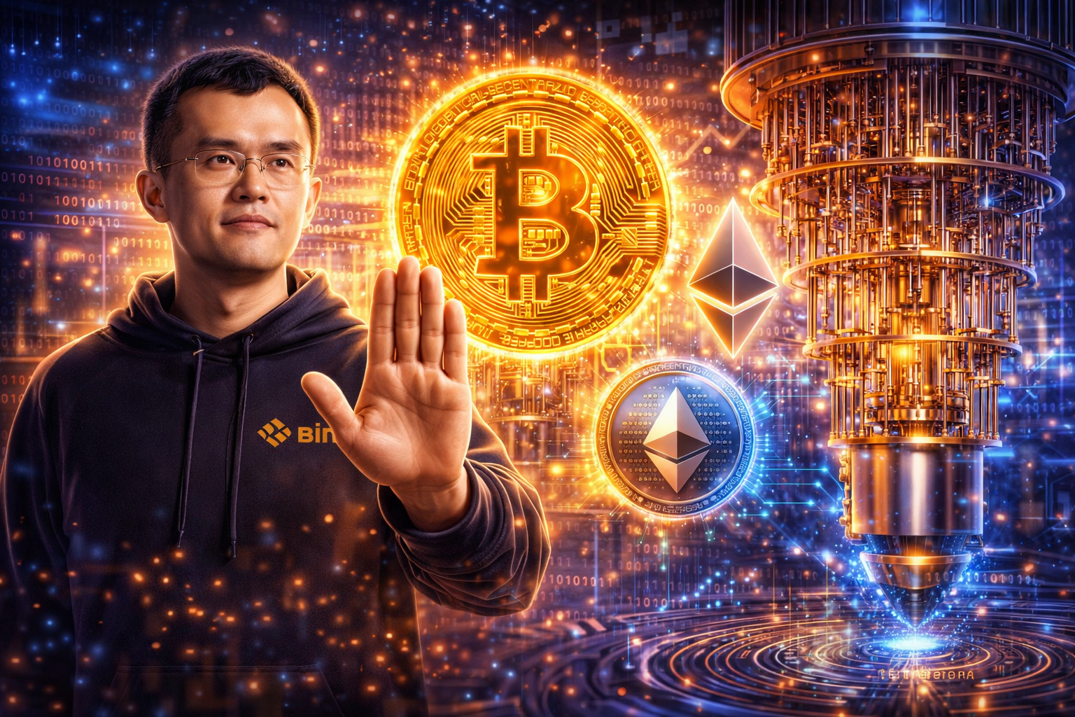 CZ Says Quantum Computing Risk to Crypto Is Overstated as Debate Grows
