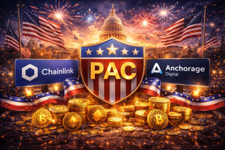 Chainlink and Anchorage Digital support a new Blockchain Leadership Fund PAC to influence U.S. crypto policy, elections, and digital asset regulation clarity.