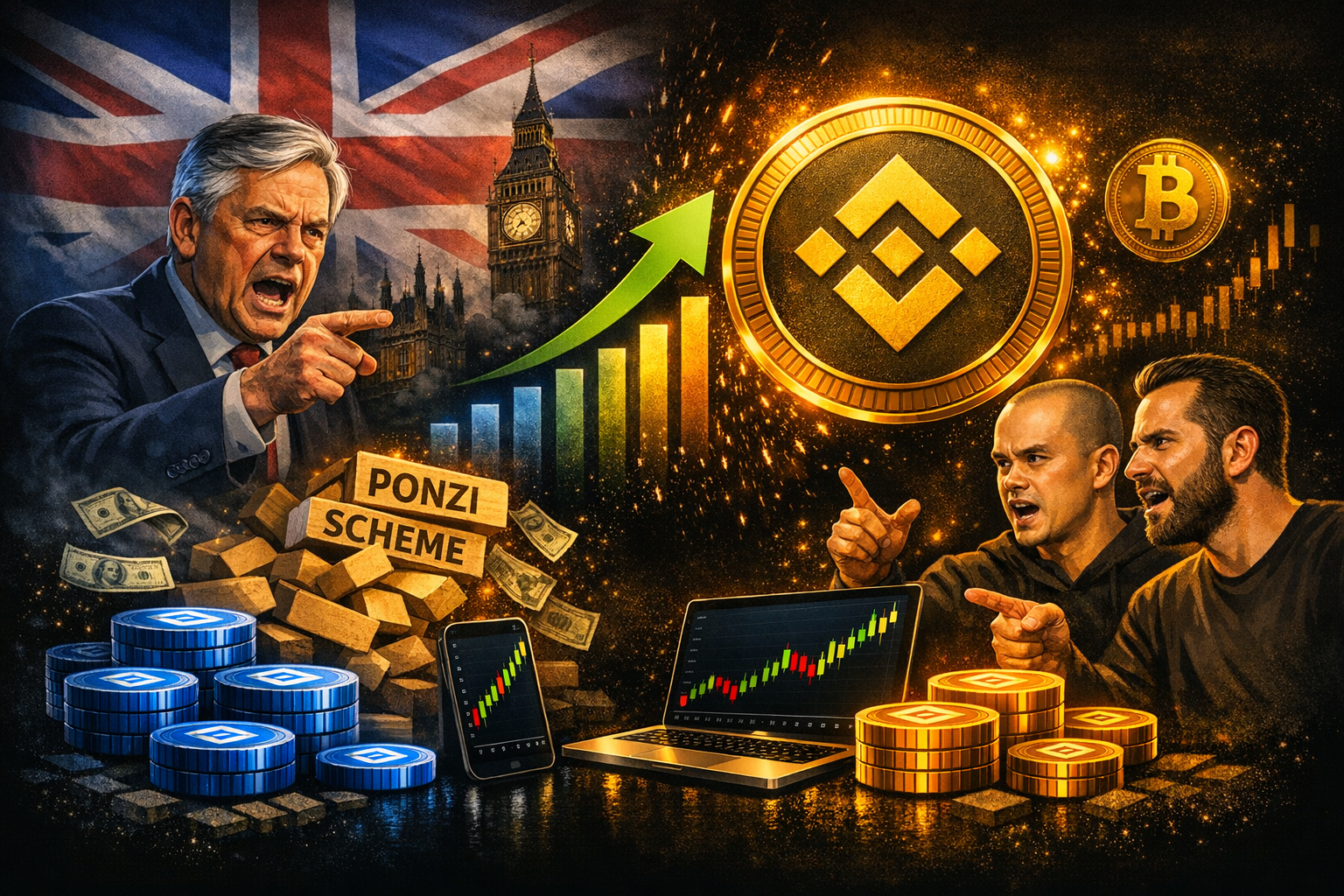 Former UK Prime Minister Calls Bitcoin a Ponzi Scheme, Crypto Leaders Respond Strongly