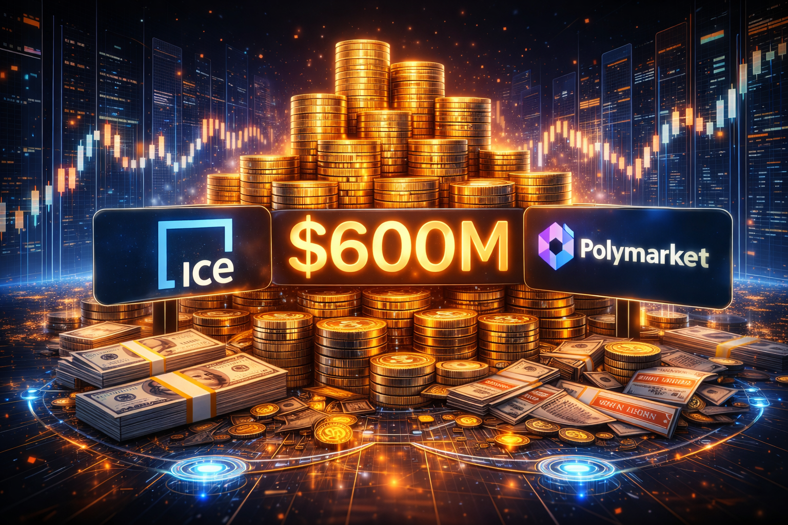 ICE Deepens Polymarket Investment With New $600M Funding