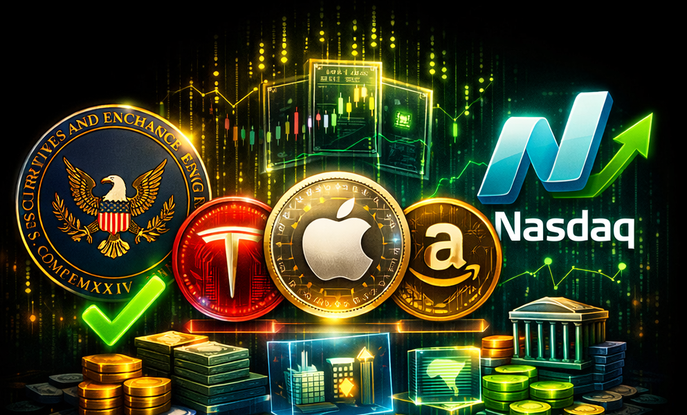 SEC approves Nasdaq tokenized stock trading rule, allowing blockchain-based shares to trade with normal stocks and opening path for regulated digital markets.