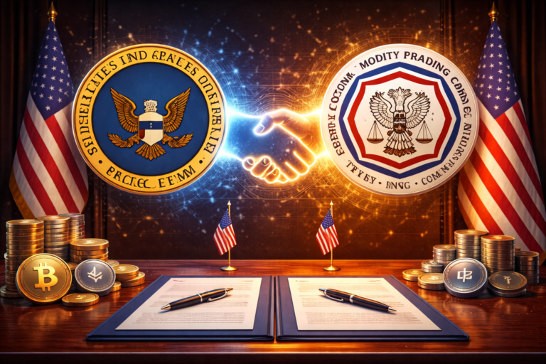 SEC and CFTC sign new agreement to coordinate crypto regulation, reduce conflicts, and give clearer rules for digital assets, markets, and institutional investment.