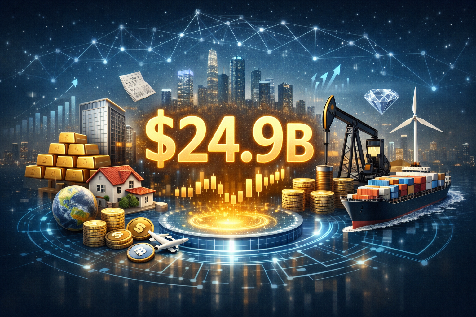 Tokenized Real-World Assets Reach $24.9B as Onchain Finance Expands