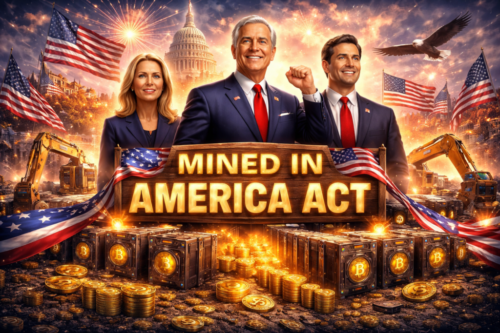 US Senators propose Mined in America Act to boost crypto mining, secure supply chains, support manufacturing, and establish Strategic Bitcoin Reserve