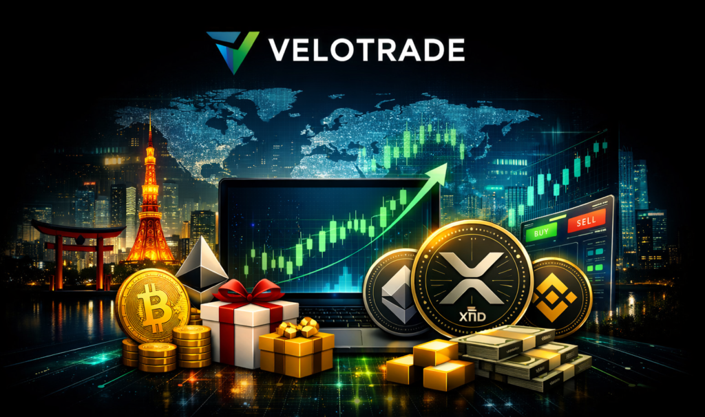 Velotrade introduces new crypto funded trading platform offering up to $200000 capital, profit sharing model, and trader-focused rules built for 24/7 crypto markets.