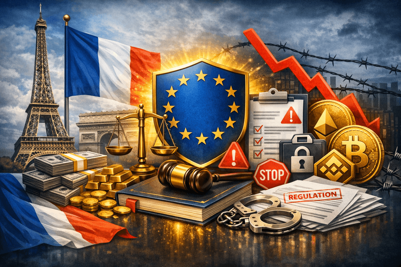 France Pushes Tougher Crypto Rules Under EU MiCA Framework