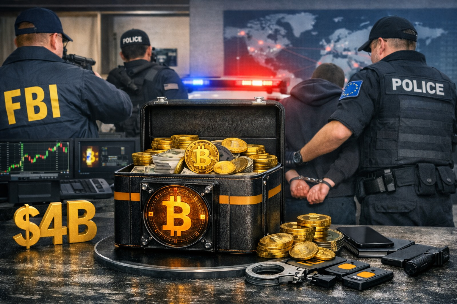 Global Crackdown Disrupts $45M Crypto Fraud in Operation Atlantic