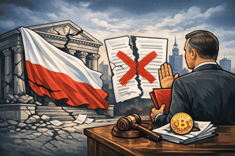 Poland’s parliament fails second attempt to override veto on crypto bill, delaying EU alignment and raising concerns about investor protection.