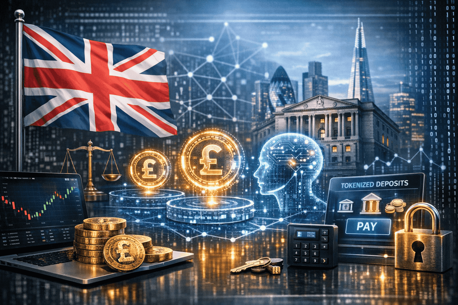 UK Moves to Merge Payment Rules With Tokenized Deposits and AI Finance