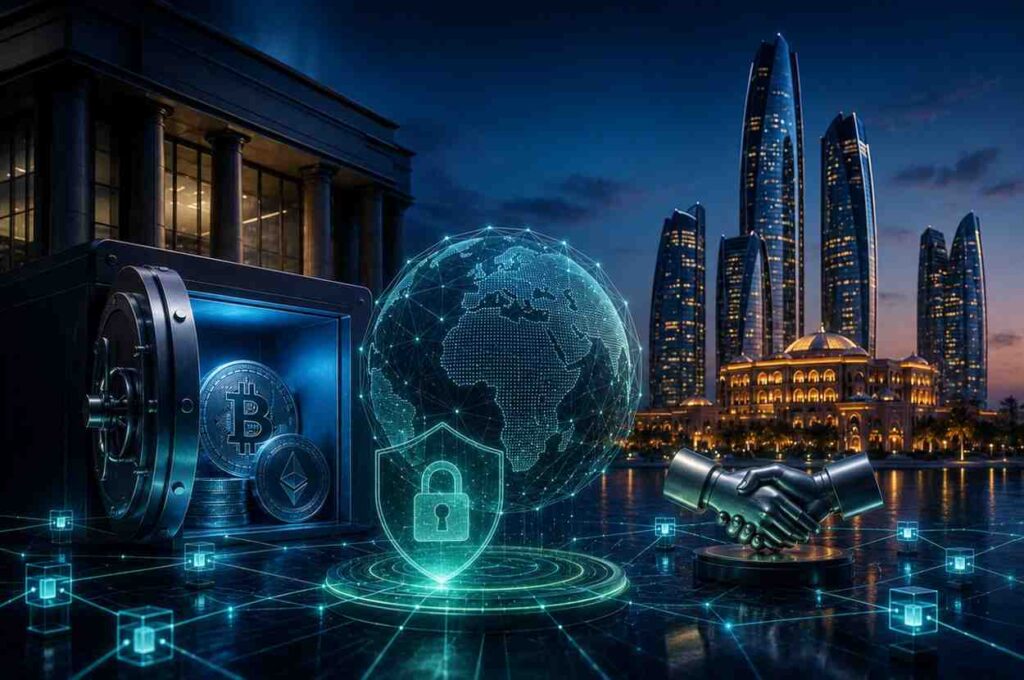 BNY strengthens its global crypto custody strategy by expanding into Abu Dhabi through a new partnership focused on secure digital asset infrastructure and blockchain adoption.