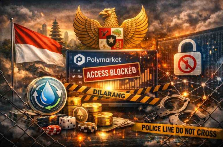 Indonesia blocked Polymarket after officials linked the platform to online gambling and political betting activities nationwide.