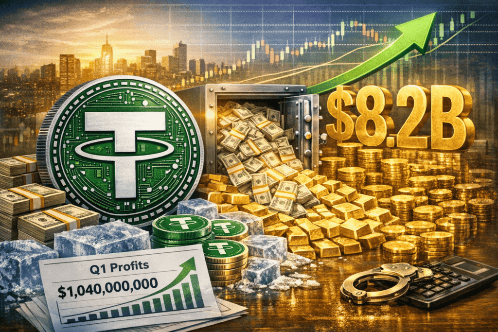 Tether Q1 Profit Hits $1.04B, Reserve Buffer Reaches Record $8.23B