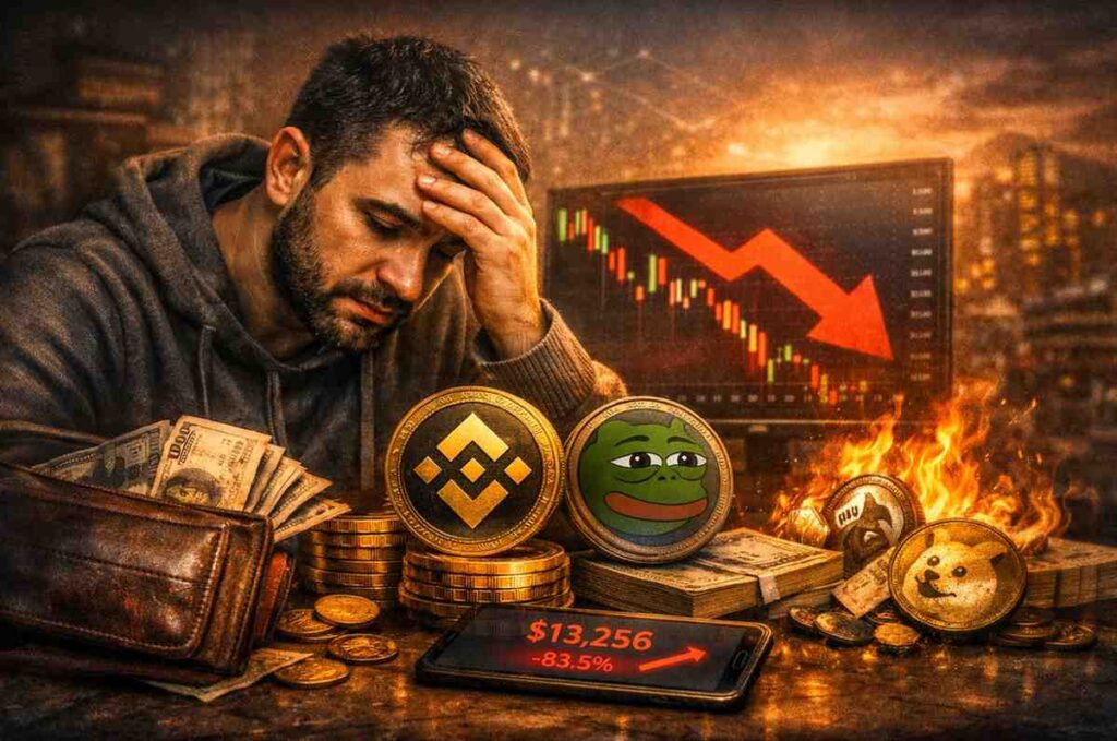 Memecoin advocate Murad continues holding his meme coin portfolio despite an 83.5% decline from its $67 million peak value.