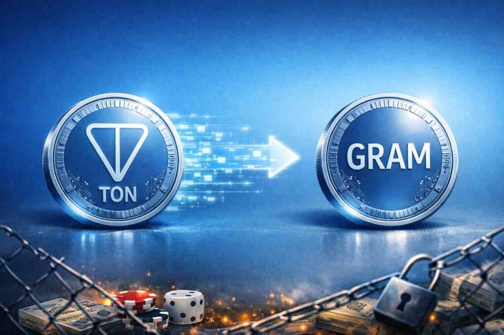 TON renames its native token from TON to Gram in a three-week rollout while keeping the blockchain network name unchanged.