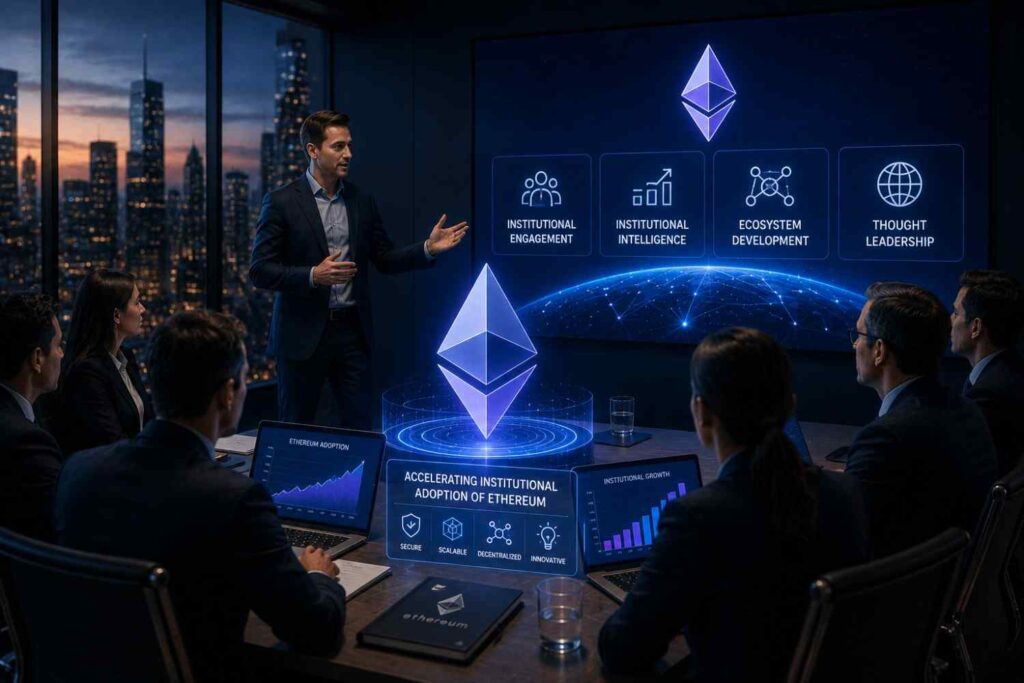 Ethereum Institutional launches as an independent nonprofit to help banks, asset managers, and enterprises adopt Ethereum, Layer 2 networks, and tokenized finance.