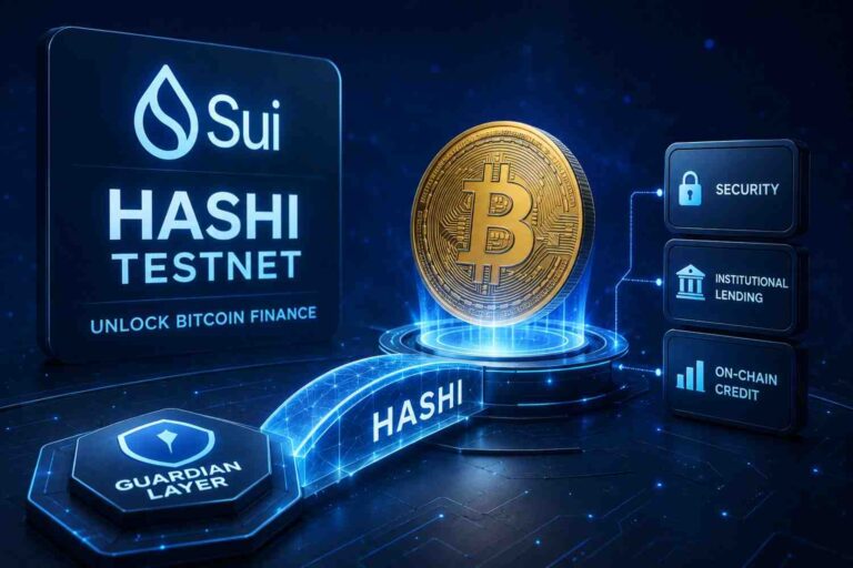 Sui launched the Hashi testnet to enable native Bitcoin lending, borrowing, and programmable collateral with enhanced institutional security.