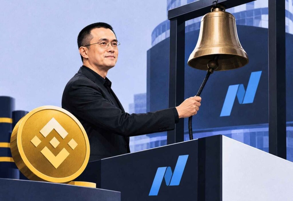 CZ attends Nasdaq’s opening bell ceremony as BNB Standard Corporation rebrands, appoints Alex Odagiu as CEO, and advances its corporate BNB treasury strategy.
