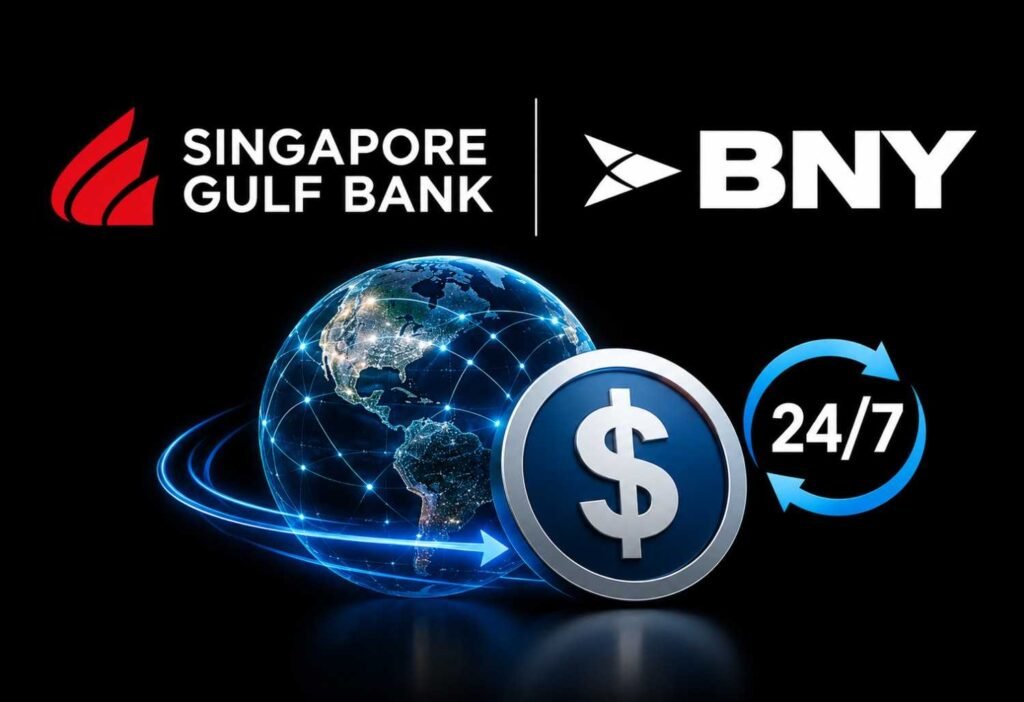 Singapore Gulf Bank now offers BNY's 24/7 USD Book Transfers, letting clients send U.S. dollar payments on nights, weekends, and holidays.
